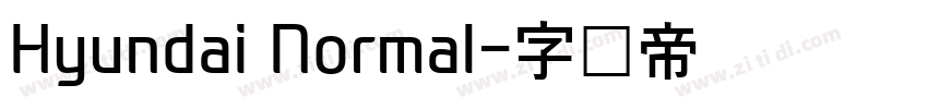 Hyundai Normal字体转换